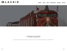 Tablet Screenshot of blackie.ca